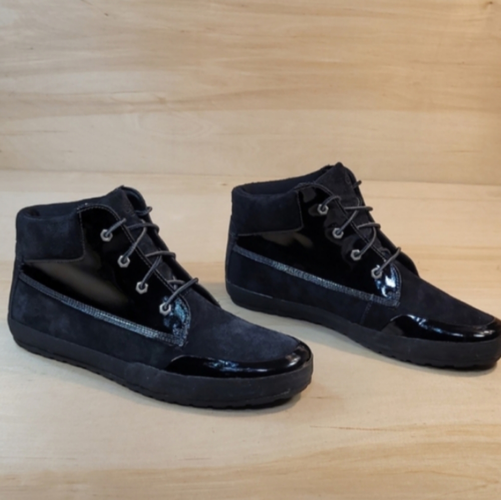 Timberland Lounger Chukka Lace up Ankle Boots Black Size 7.5 Goth Punk Grunge - Picture 5 of 7